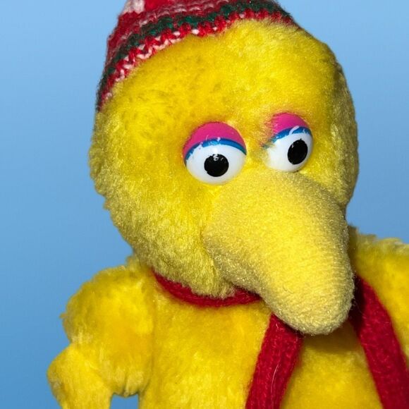 Vintage Applause Sesame Street Best Friend Big Bird Holiday Plush Stuffed Toy 8” - Picture 5 of 6